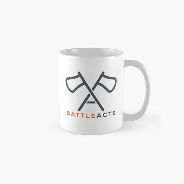 

Battleacts Logo Classic Mug Handle Round Gifts Tea Photo Drinkware Picture Design Cup Coffee Printed Image Simple