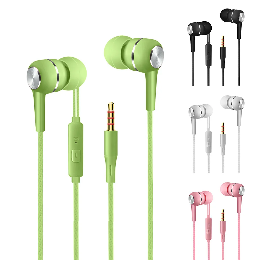 

Universal Multiple Colour Earphones Headsets With Built-in Microphone 3.5mm In-Ear Wired Earphone For Smart Phones