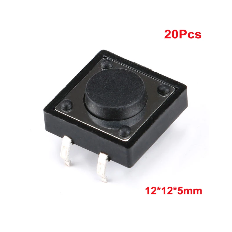 

Тактовые переключатели 20 шт., 12*12*4.3/5/6/7/7,5/8-10/11/12/13/14/15 мм
