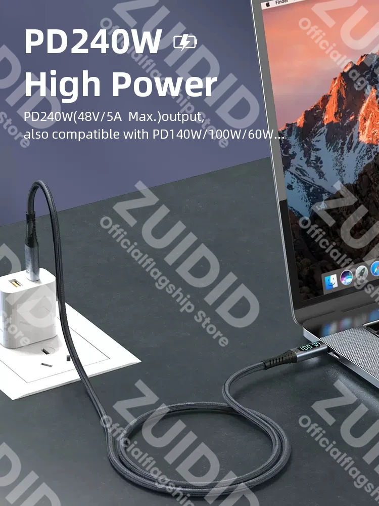 Рисунок 4 - Кабель USB4.0 40 Гбит/с Type C к C PD3.1 240 Вт