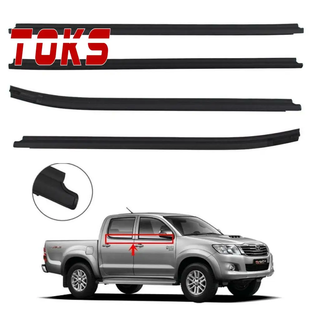 

Window Outer Weatherstrip Window Door Rubber Outside for Toyota Fortuner 2004-2015 Hilux Vigo Mk6 Kun25 Moulding 68161-0K010