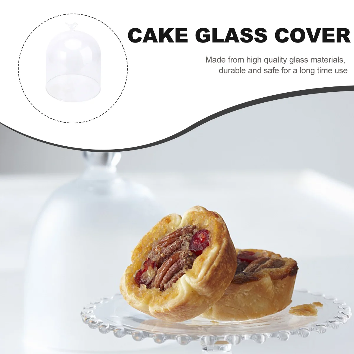 

Glass Display Cover Cake Cover Micro Landscape Cover Transparent Color