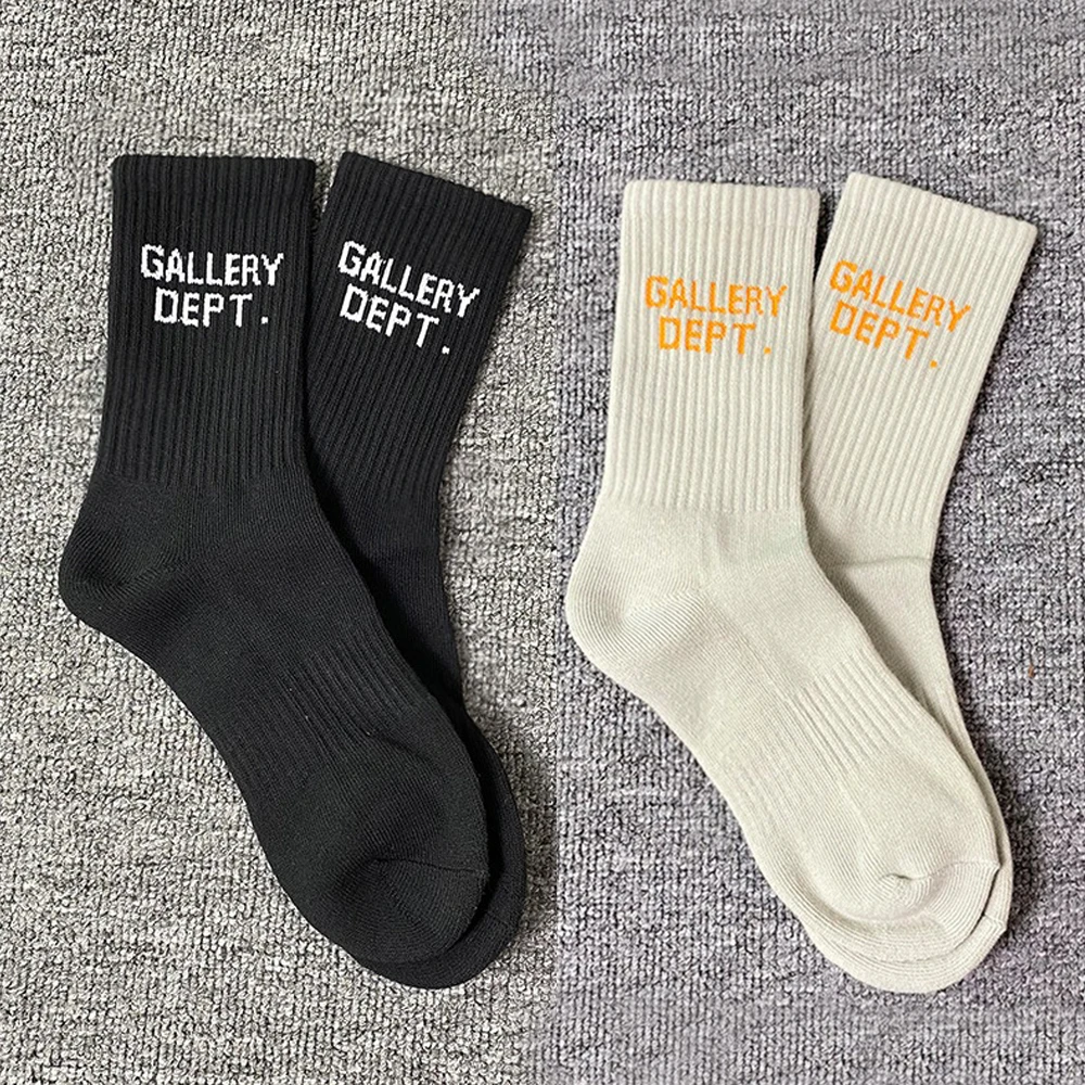 2Pairs/Set 2023 NEW Gallery Dept Tide Men Women Style Letter Socks Letters Merch Accessories Cozy Socks Soft Wonderful