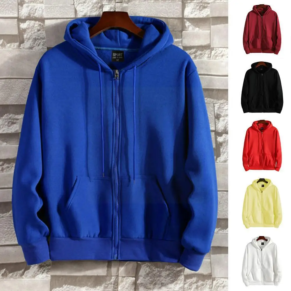 

South Korea 2022 Loose Hoodie Women's Long Sleeve Zip-up Hoodie Bag Coat Men's Sweatshirt Hoodie Jacket