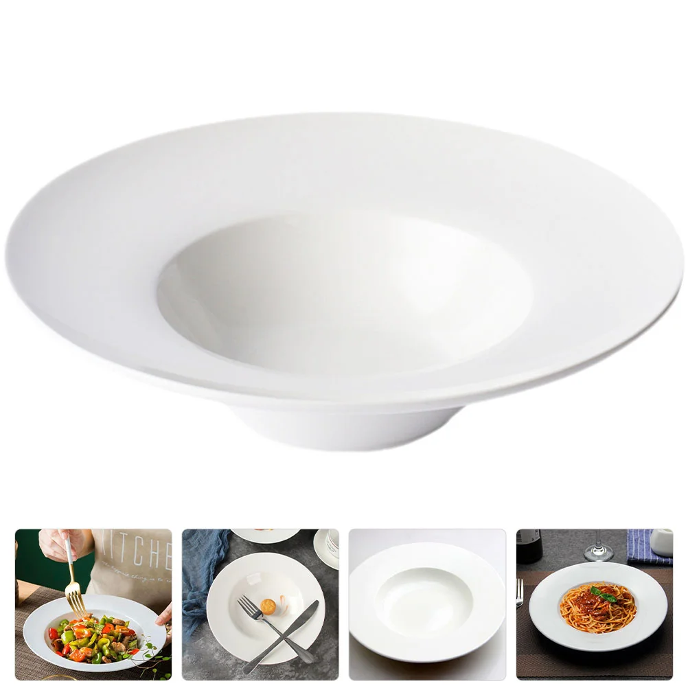

Desktop Countertop Household Plate Pasta Plate Dish Supply for Kitchen Home Daily Dish