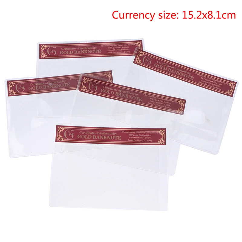 1 шт. COA Обычная Золотая банкнота новый продукт фольга в ПВХ пластиковой рамке