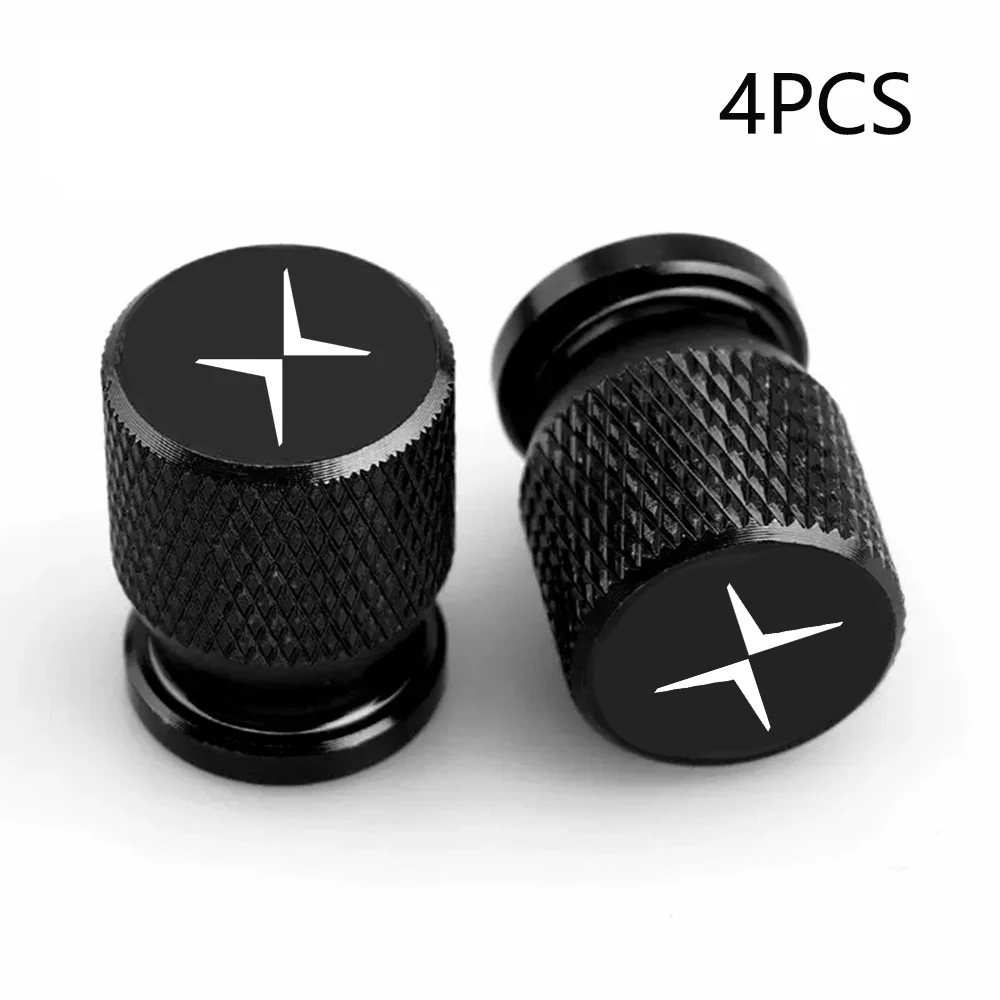 

4 шт., 4 шт., автомобильные эмблемы, крышки клапанов шин, пылезащитные колпачки, колпачки для клапанов колес, чехлы для Volvo Polestar 2 Polestar 3