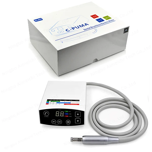 

LED Electric micro motor C-Puma brushless micromotor portable fit 1:5/1:1 contra angle Nail drill grinder coxos