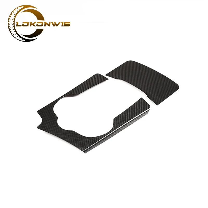 

Автомобильная наклейка из натурального углеродного волокна с центральным механизмом управления и водяной чашкой для Alfa Romeo Stelvio 2017-2019 аксес...