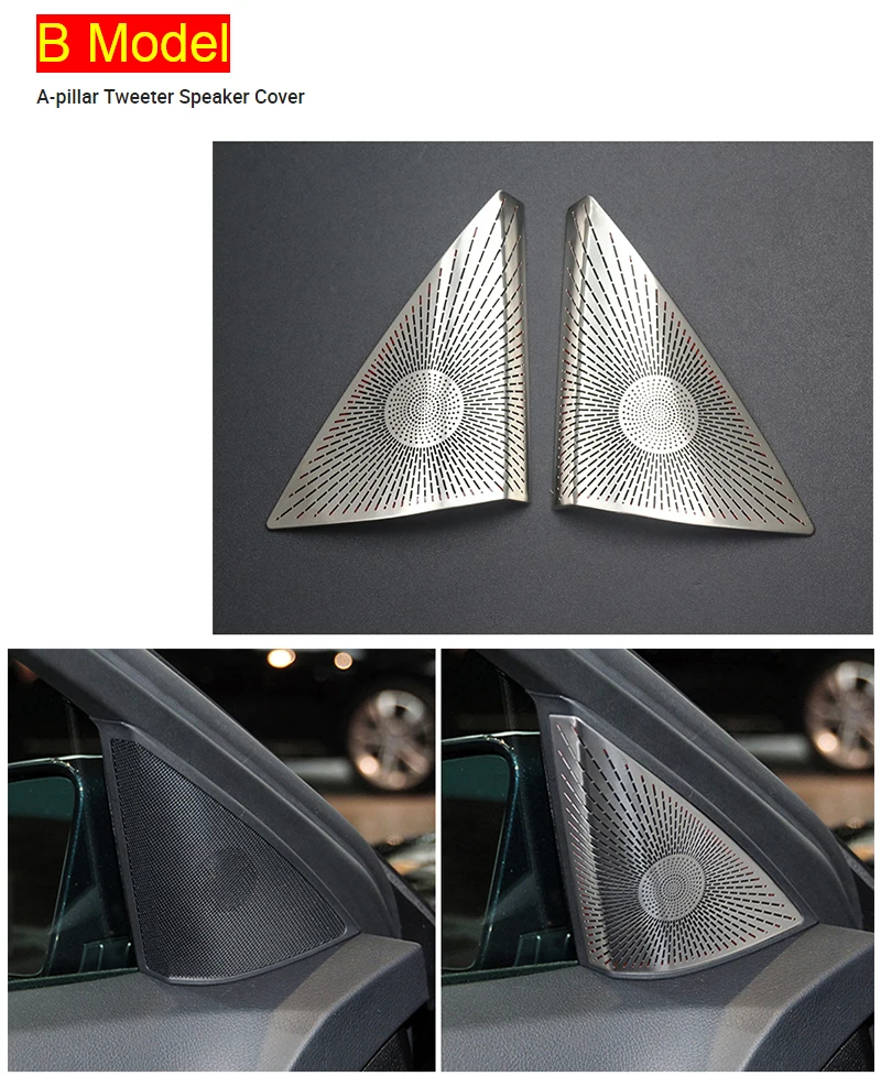 

Для Mercedes Benz C Class W204 2008-2014 автомобильный чехол на заднее окно с ручкой громкий динамик панель стерео аудио динамик рамка наклейки отделка