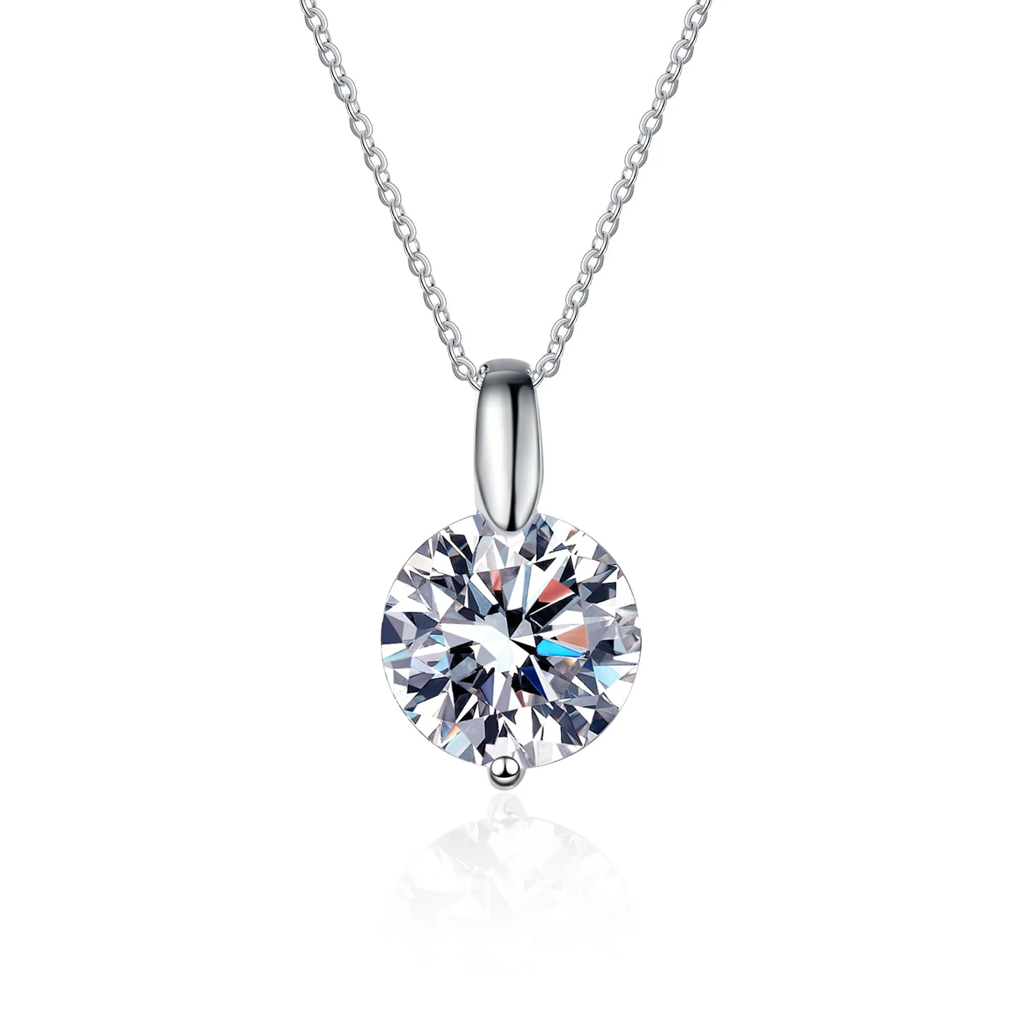 

Aisne Real VVS 2ct 3ct Moissanite Pendant Necklace For Women Top Quality 925 Sterling Silver Wedding Party Bridal Fine Jewelry