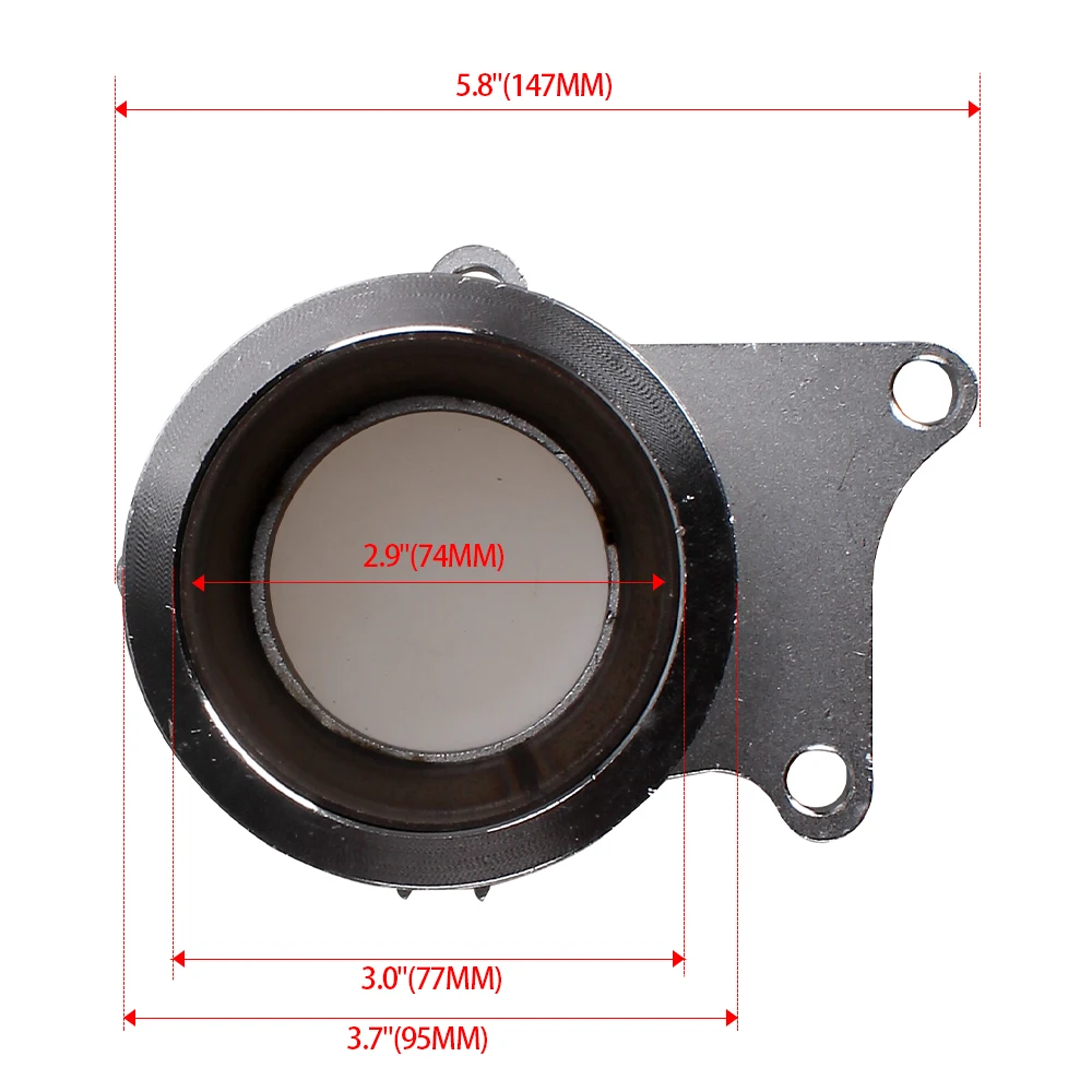 RASTP-Новое поступление для T3/T4 Turbo 5 болтов на 3-дюймовый V-образный Фланцевый