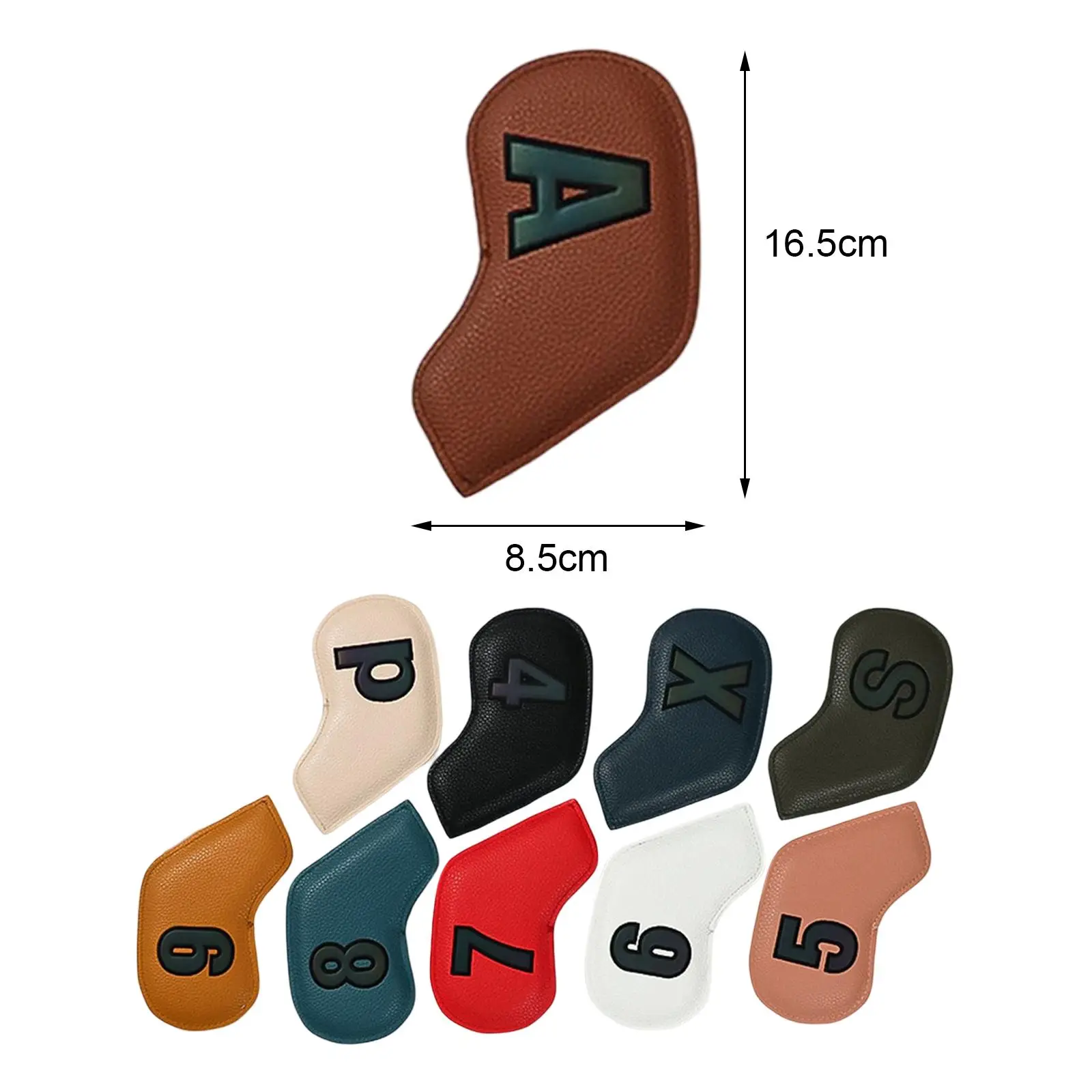 

10x PU Golf Iron Headcover Scratch Proof Protective Sleeve Training