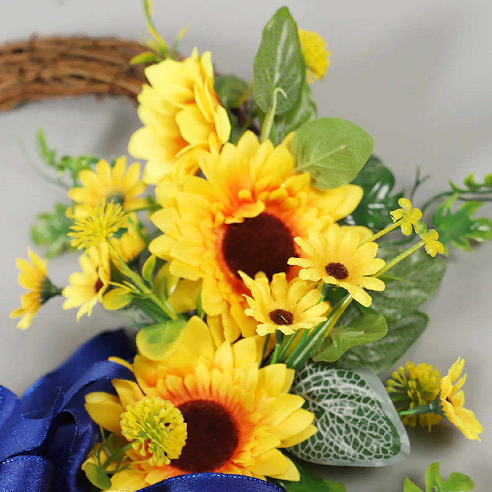 

Весенний венок Suower, искусственный венок Suower для входной двери, полузакрытая гирлянда Suower для украшения дома Вечерние