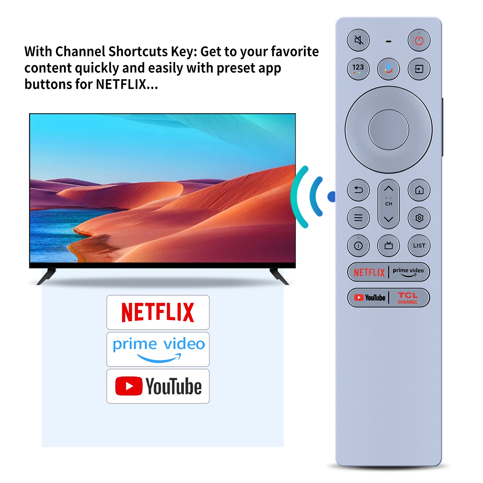 Пульт дистанционного управления RC933 FUB1 для TCL Q10B 845X2 Smart TV с голосовым управлением