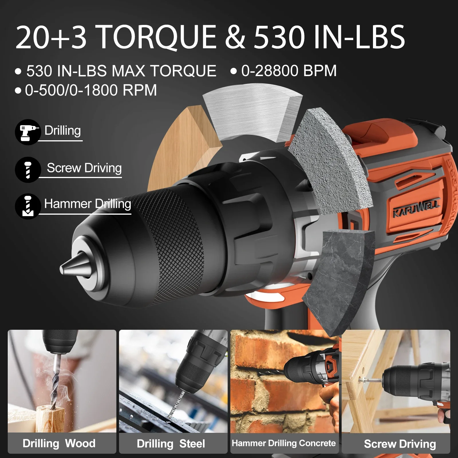 KAFUWELL PA4553H Заводская цена 2 в 1 Электрический инструмент 20 В Аккумуляторные