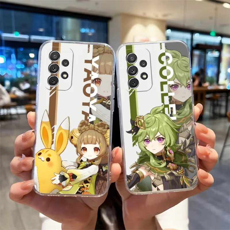 

Anime Genshin Impact Phone Case For Samsung S30 S20 S23 S22 S10E S10 20Fe Note 20 10 Pro Plus Ultra A12 A42 A71 A91 Cover