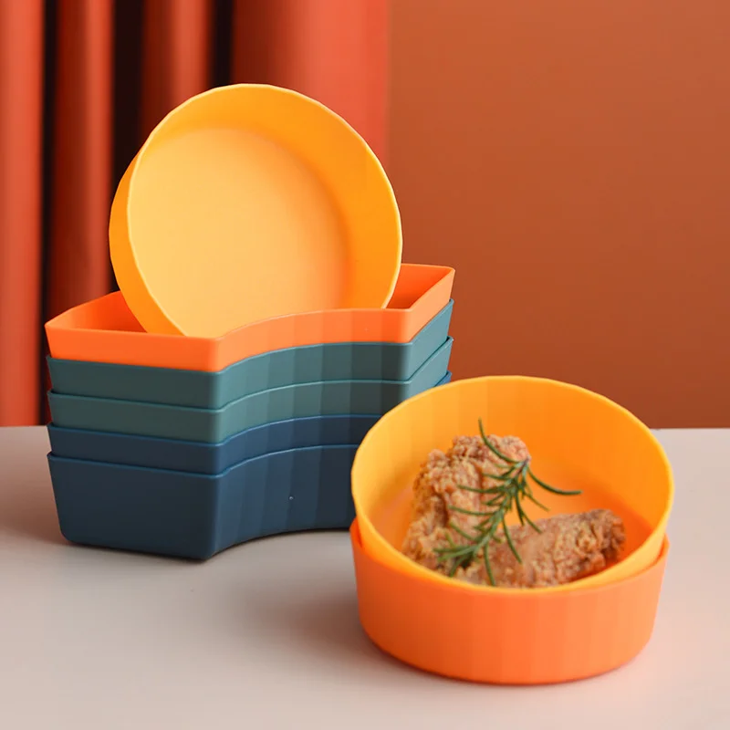 

Dried Fruit Candy Dish Spit Bone Plate Anti-fall Multifunctional Snack Plate Fruit Plate Cake Tray Dining Table Snack Plate