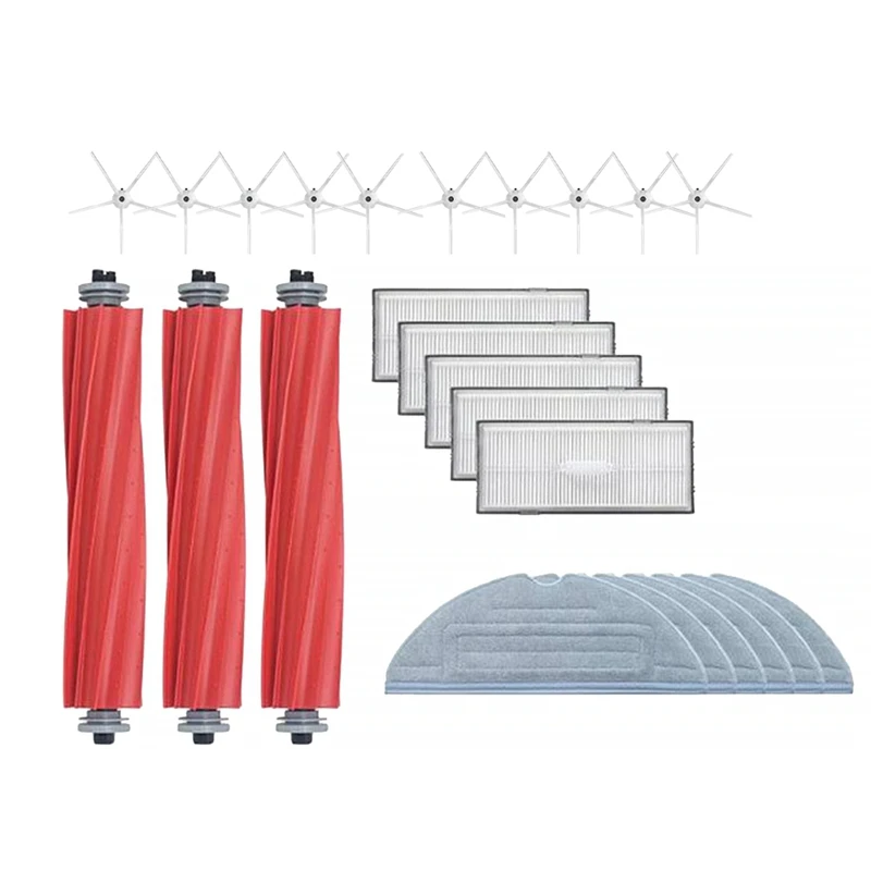 

24Pcs For Xiaomi Roborock S7 T7S T7S Plus Vacuum Cleaner Accessories Main Rolling Brush Hepa Filter Mop Cloth Side Brush