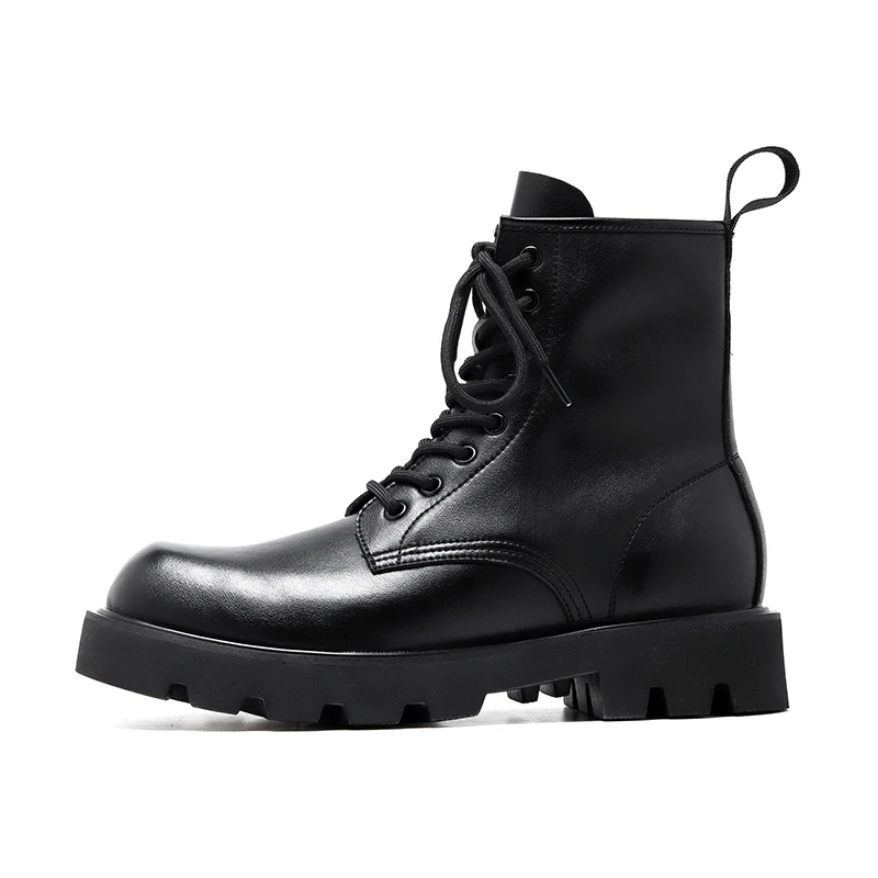 

Женские ботильоны из натуральной кожи Martens, мотоциклетные ботинки больших размеров 35-46