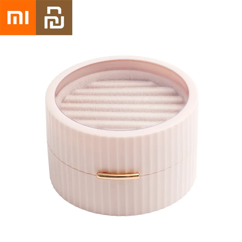 

NEW2022 Xiaomi Youpin Macaron Jewelry Box Portable Magnetic Opening Closing Bracelet Necklace Jewelry Earrings Jewelry Storage