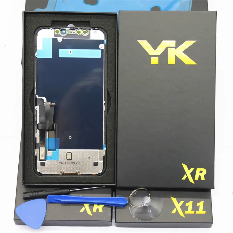 

YK OLED LCD For iPhone X XS Max 12 Display Touch Digitizer Assembly incell XR 11 Tested No Dead Pixel Replacement Screen