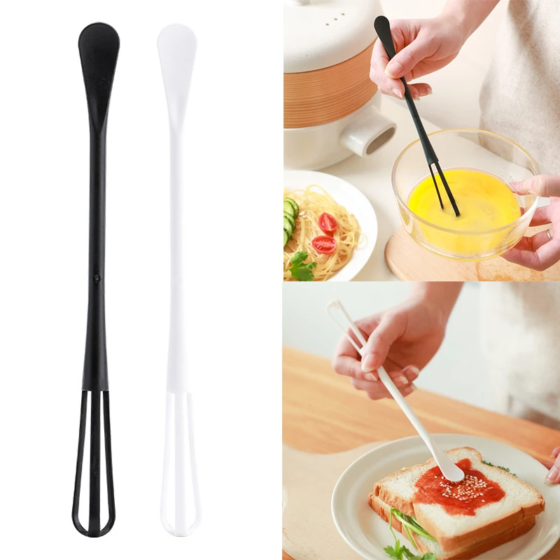 

Multifunctional Mini Plastic Whisk Space-saving Whisk Household Kitchen Seasoning Stirring Stick Household Cooking Gadget