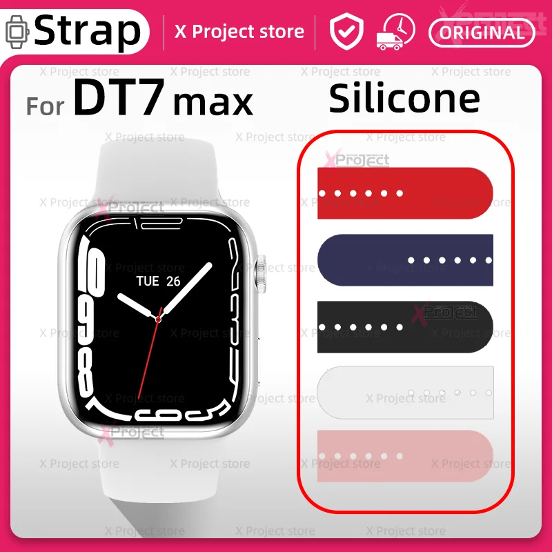 

Силиконовый ремешок для смарт-часов DT7 MAX Series 7 DT7MAX, браслет для мужских и женских наручных часов pk DT100 W7 HW56