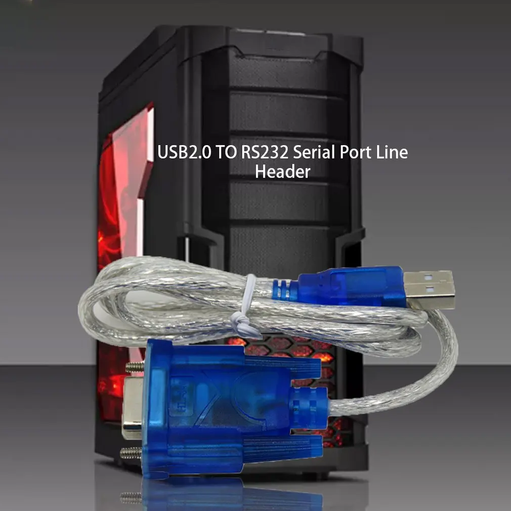 Кабель-адаптер USB2.0-RS232 с USB на DB9 гнездовой для кассового принтера этикеток