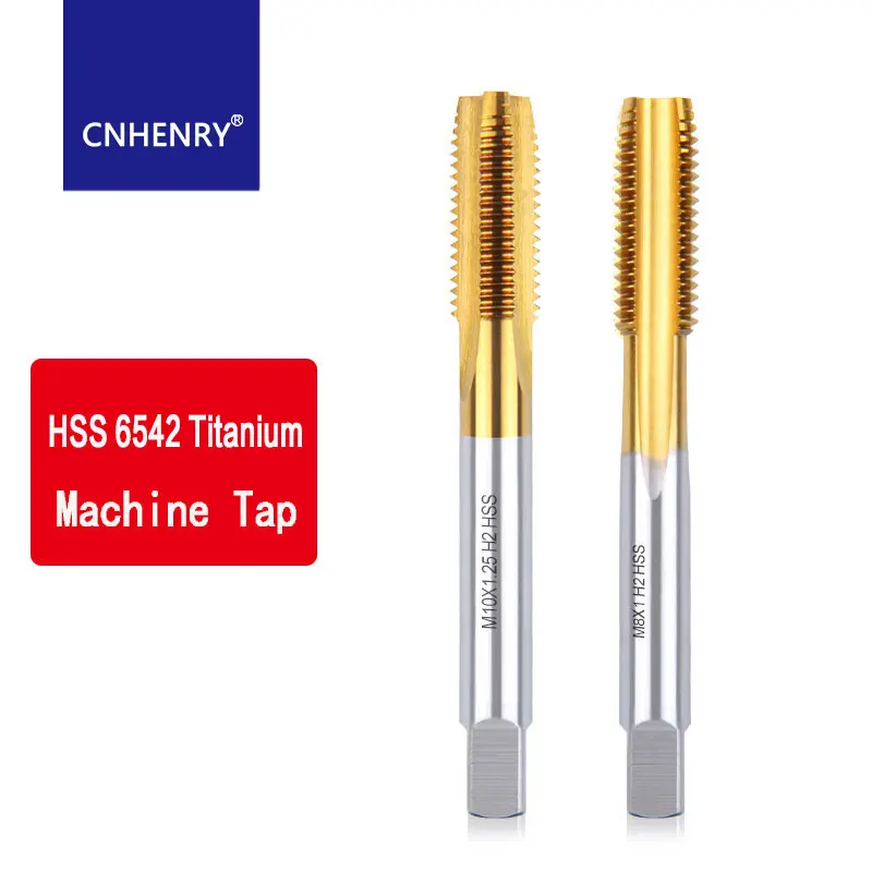 HSS M35 CO/6542 Сверло для метчиков с титановым покрытием M2 M2.5 M3 M3.5 M4 M5 M6 M8 Метрический метчик с прямой канавкой Ручные инструменты