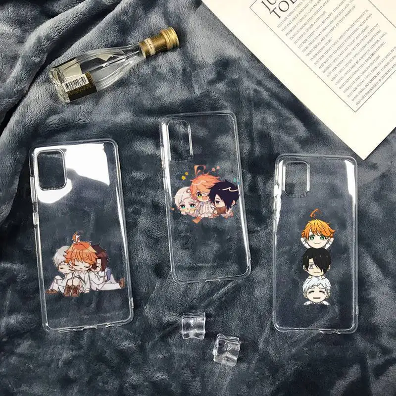 

Cartone animato The Promised NeverLand Phone Case Transparent soft For iphone 12 11 13 7 8 6 s plus x xs xr pro max mini