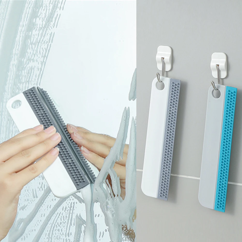 

Soft Silicone Glass Wiper Scraper Window Cleaning Brush Kitchen Bathroom Glass Cleaning Tools for Car Mirror Cleaner Squeegee