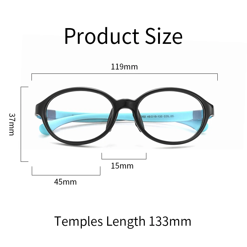 Овальные детские оправы для очков Xbora TR90