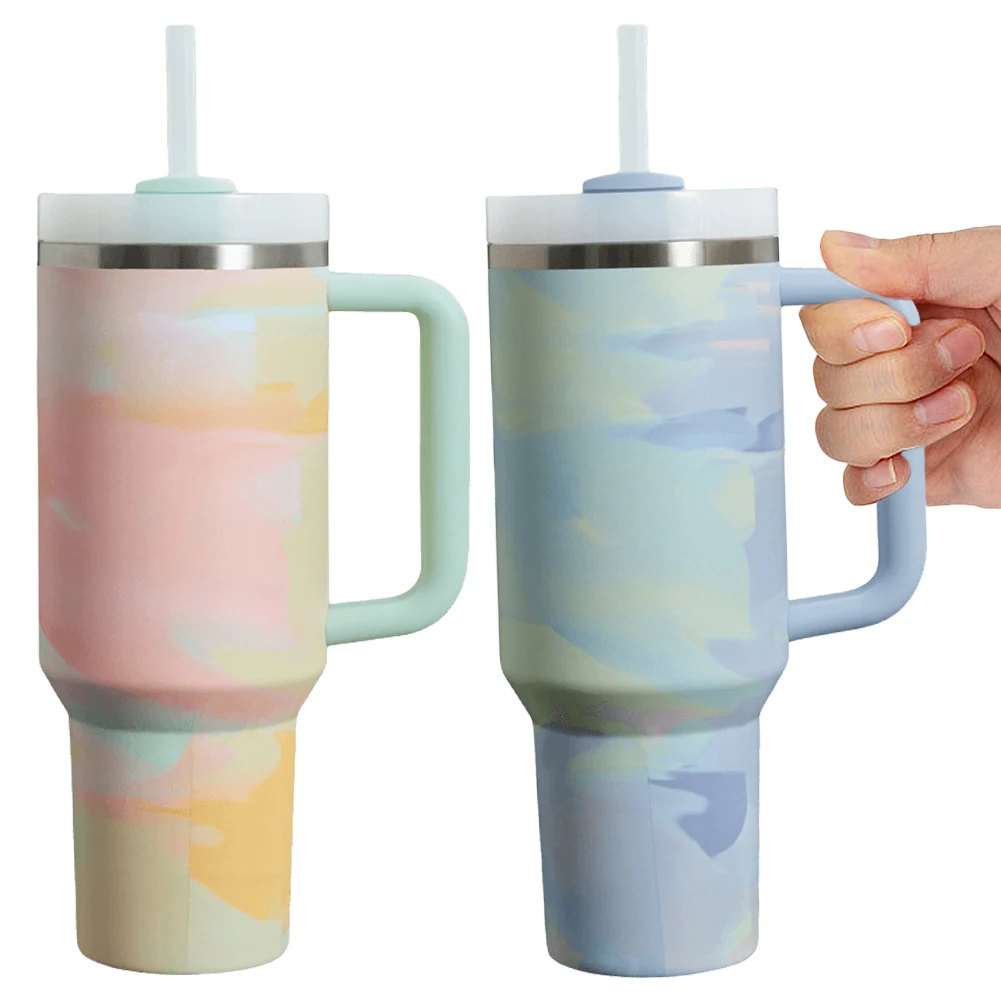 Термостакан с крышкой и соломинкой 40 унций