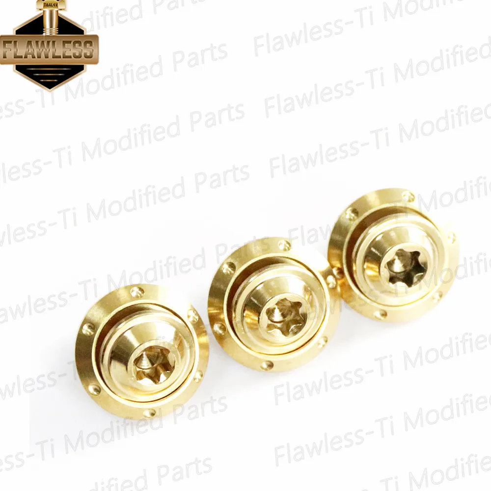 Гальванизированные титановые болты rjlessti Gr5 крышка выхлопной трубы M5 для Vespa Sprint 150