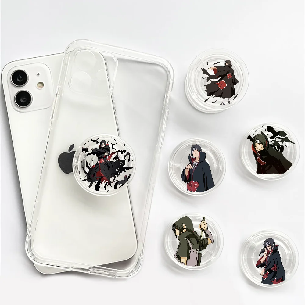 Uchiha Itachi Naruto Griptok Phone Ring Holder For iPhone Samsung Clear INS Fashion Stand Folding Bracket Phone Holder Foldable