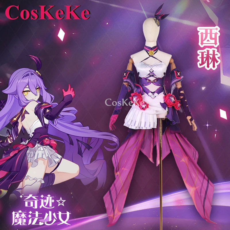 CosKeKe Sirin Косплей Аниме Игра Honkai Impact 3rd Костюм Прекрасная Милая Униформа Платье