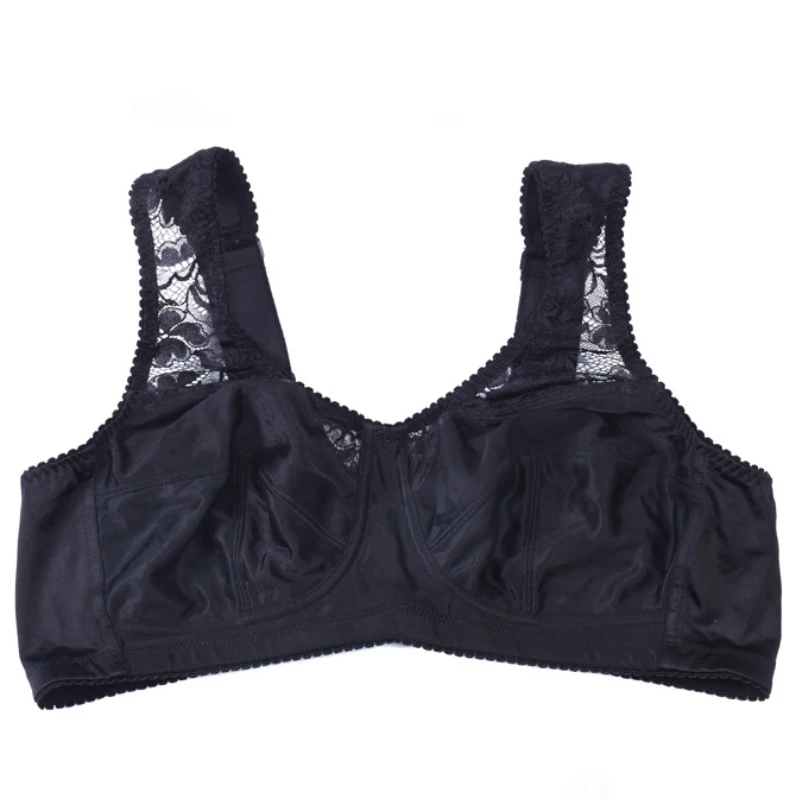 Бюстгальтер женский кружевной без косточек с полными чашками размера плюс