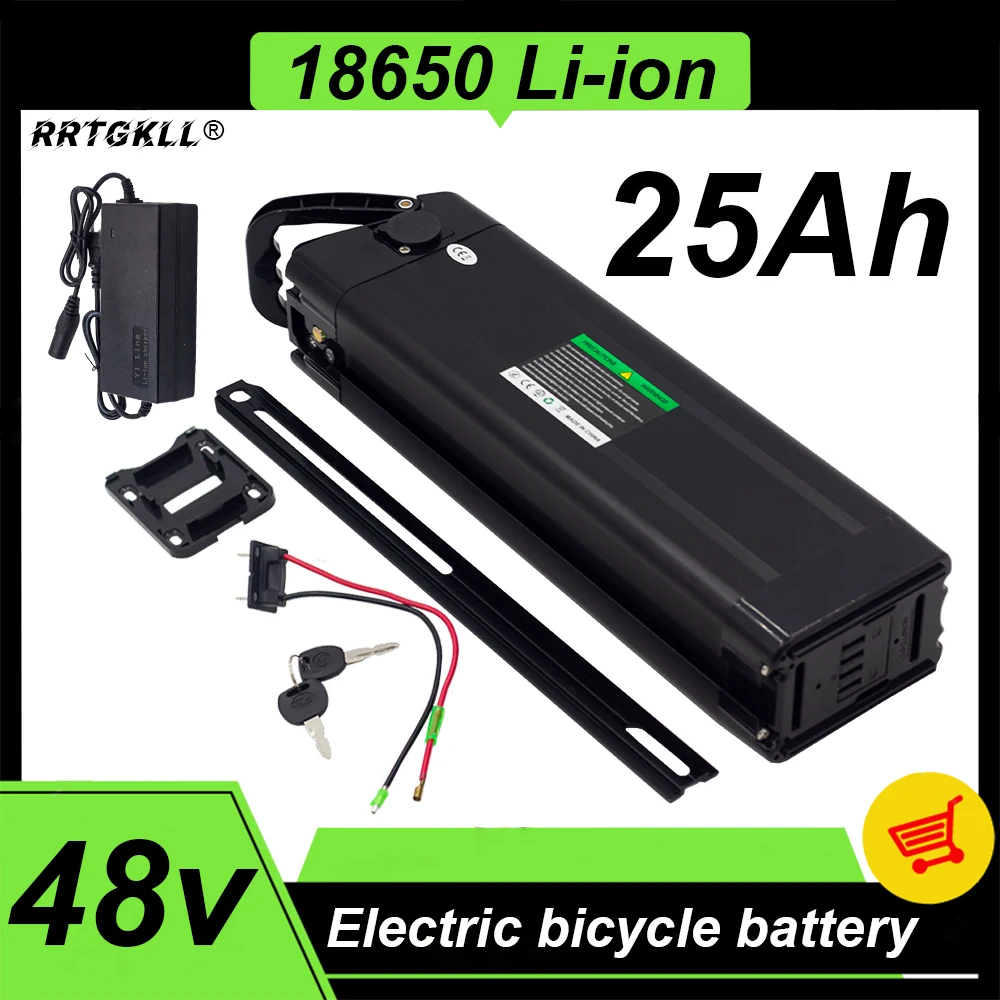 

18650 Battery 13s6p for Silverfish Electric Bike 48V 25Ah 800W 500W 18650 Lithium ion E-bike Bicycle Battery Pack with Charger