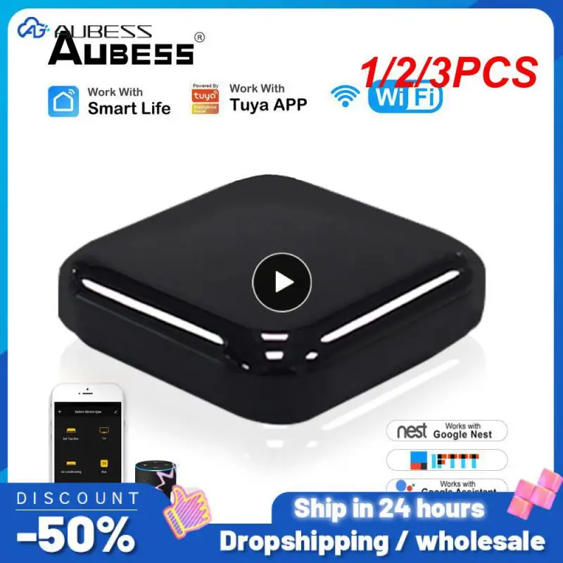 

1/2/3 шт. инфракрасный пульт дистанционного управления Tuya WiFi для кондиционера ТВ вентилятора умного дома Инфракрасный Универсальный пульт дистанционного управления, поддержка Alexa Google Home