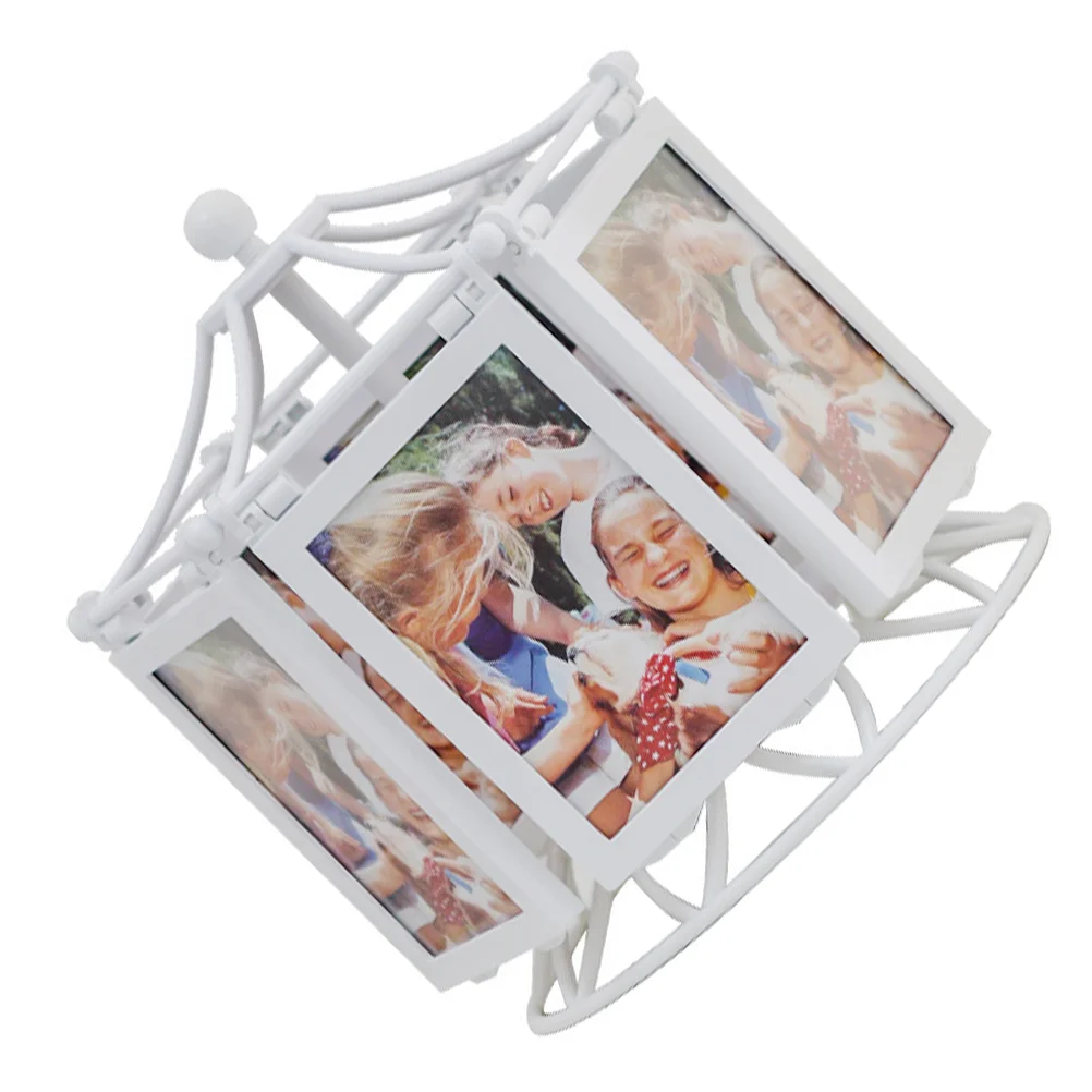 

Ferris Wheel Photo Frame Picture Frames Desk Rotatable Stand Rotating Abs Display