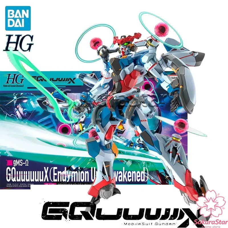Фото В наличии: Набор для сборки модели Bandai HG 1/144 GQuuuuuuX Endymion Unit Awakened Gundam, коллекционная игрушка в стиле аниме-меха. №2
