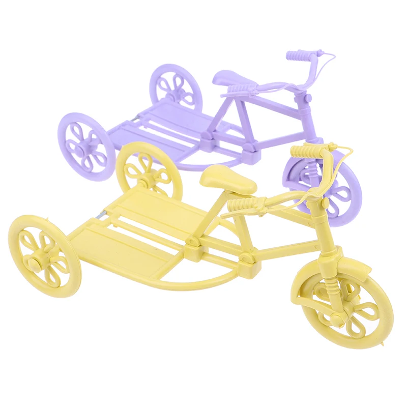 

Аксессуары для кукол, трехколесный велосипед, дизайнерская корзина для велосипеда, мебель, игрушка, украшение для кукольного дома, аксессуа...