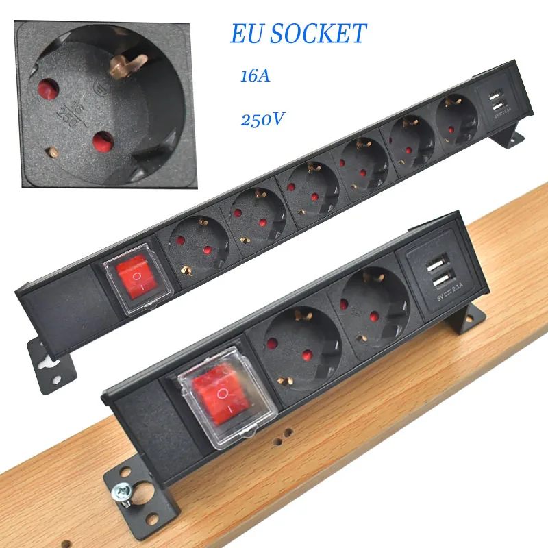 

PDU ipqxndcw настольная плата питания 16А 4000Вт с USB зарядкой