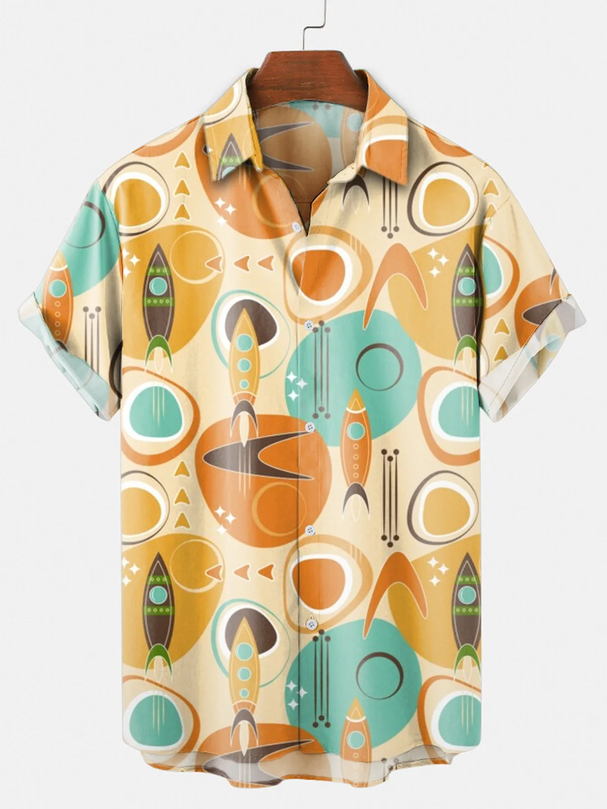 Summer Beach Surfing Beach T-shirt Men and Women Hawaii Single Button Quick-drying Breathable Shirt 2021 Men's Oversized Top