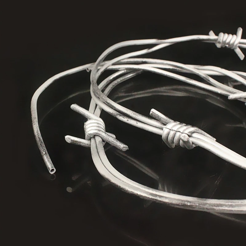 Жуткий имитация ужасов колючая проволока серебряный поддельный декор для