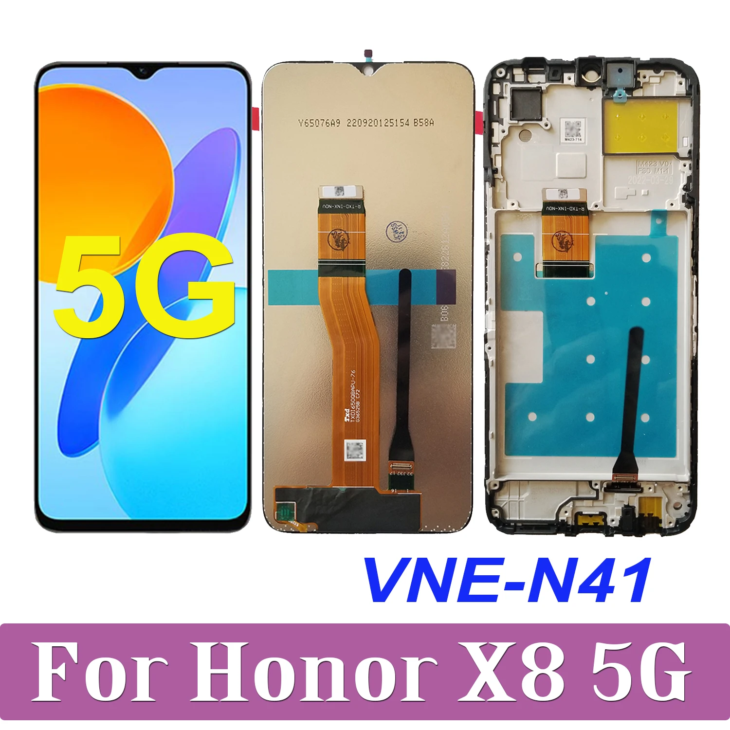 

Оригинальный сенсорный ЖК-дисплей 6,5 дюйма для Huawei Honor X8