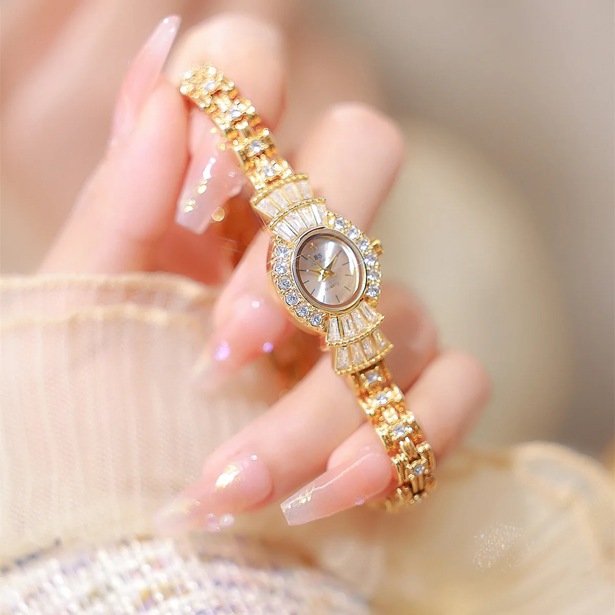 New Japanese Quartz Movement Design Women's Diamond Watch Waterproof Fashion casual Elegant Dress woman Rhinestone Wrist watches