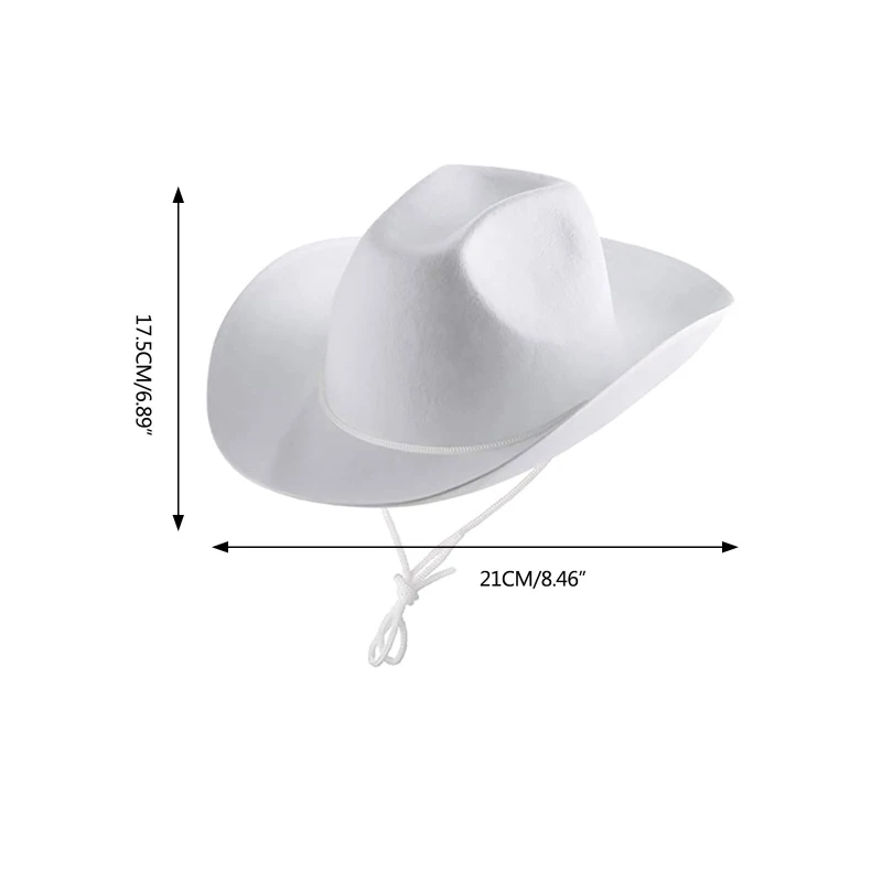 Модная винтажная ковбойская шляпа в западном стиле с большими полями Женская
