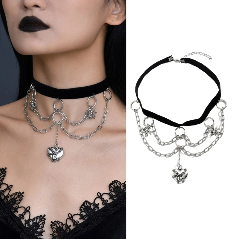 

Fashion Trend Niche Loves Pendant Collarbone Chain Temperament Simple Cold Wind Adjustable Velvets Rope Necklace